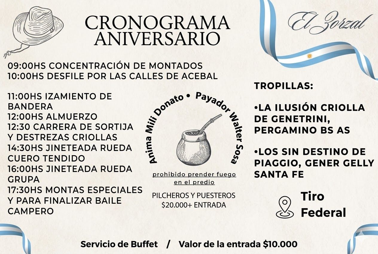 Aniversario El Zorzal